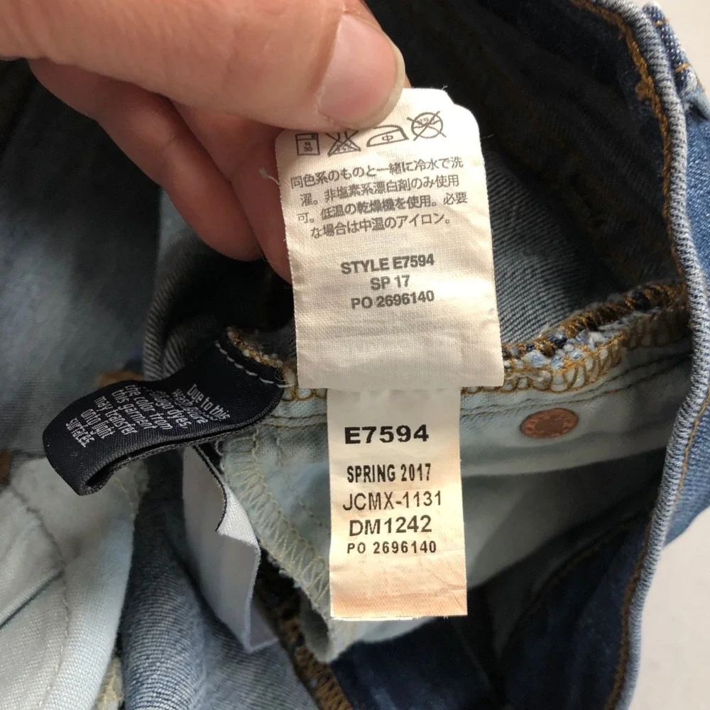 J Crew Denim Jeans Shorts Womens 28 6 Cut Off Roll Up Mid Rise Stretch Festival